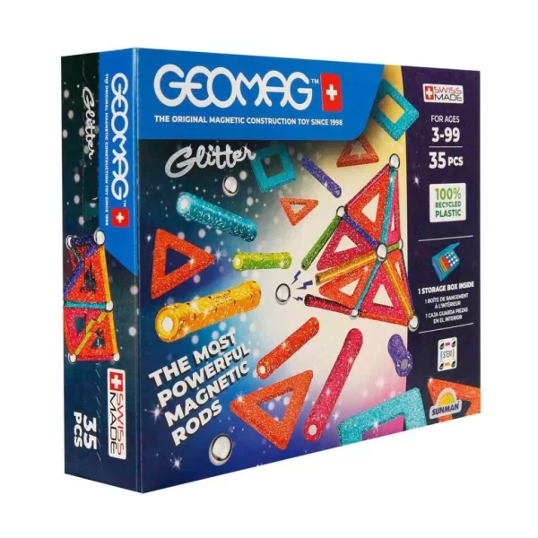 Nessiworld 0535 Geomag Glitter Manyetik Zeka Oyunu 35 Parça