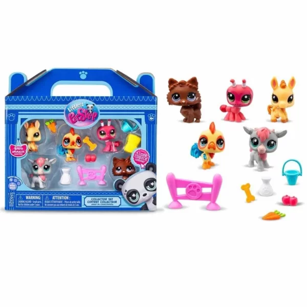 Nessiworld 1005103 Littlest Pet Shop Minişler 5li Figür Seti S1 Çiftlik Temalı -Sunman