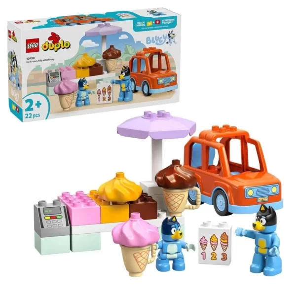 Nessiworld 10458 Lego Duplo Bluey ile Dondurma Gezisi 22 parça +2 yaş