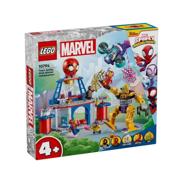 Nessiworld 10794 Lego Marvel Spidey - Spidey Takımı Ağ Örücü Karargahı 193 parça +4 yaş