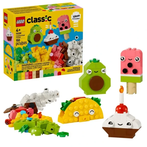 Nessiworld 11039 Lego Classic Yaratıcı Yiyecek Arkadaşlar 150 parça +4 yaş