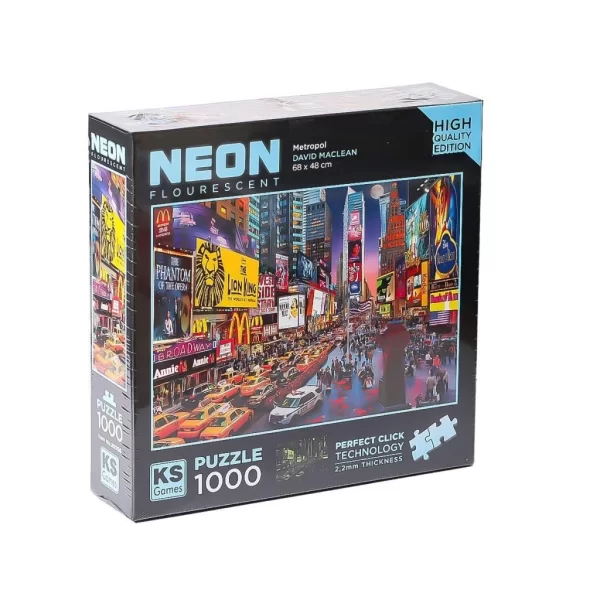 Nessiworld  20766 Neon Metropol 1000 Parça Puzzle -KS Puzzle