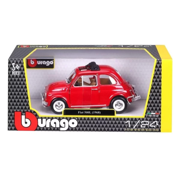 Nessiworld 22099 Burago Fiat 500L 168 Kırmızı 1:24 -Sunman