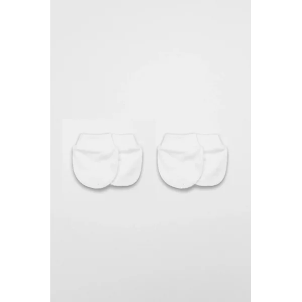 NessiWorld 2Li Penye Eldiven Basıc 90108 Beyaz