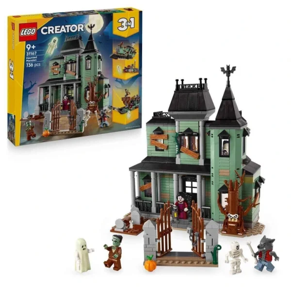 Nessiworld 31167 Lego Creator 3in1 - Hayaletli Köşk 736 parça +9 yaş