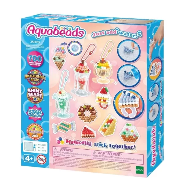 Nessiworld 35090 AquaBeads Dondurma ve Tatlı Aksesuar Kiti - 700 parça +4 yaş