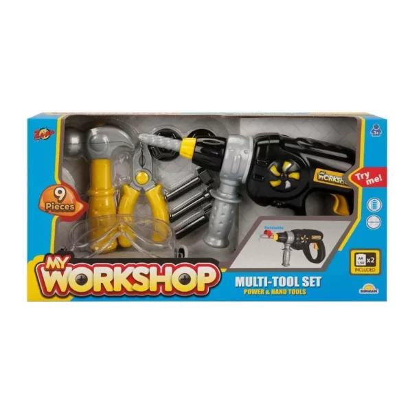 NessiWorld 4606 Zapp Toys My Workshop Matkaplı Tamir Seti 9 Parça