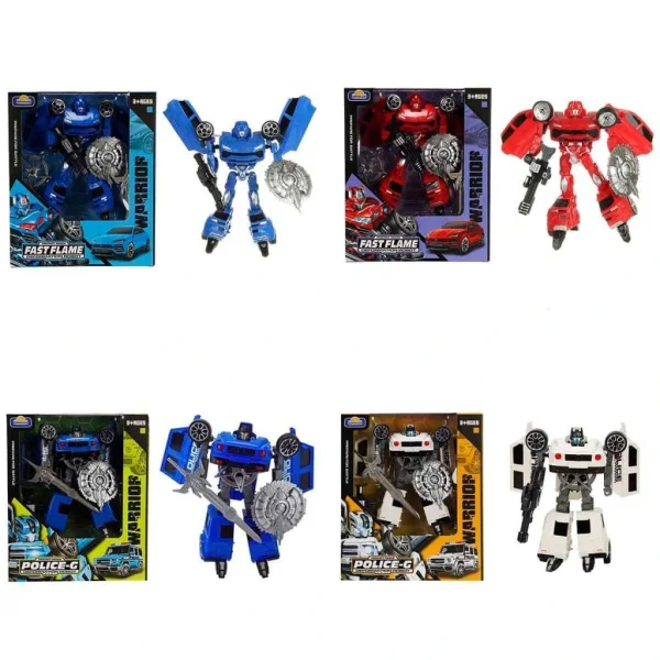 Nessiworld 5039 SUN-YFN-ROBOT TRANSFORMER POLICE-G/FAST FLAME 2R 2A