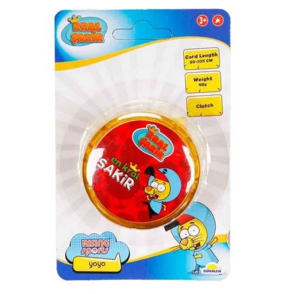 Nessiworld 5354 SUN-RST-RSP-YOYO KRAL ŞAKİR 6CM SARI IŞIKLI KRTL KRAL