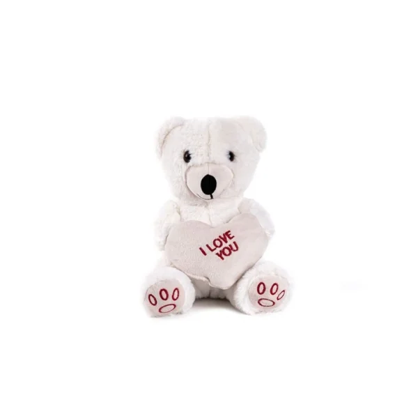 Nessiworld 5520 50 CM BEYAZ KALPLİ AYICIK