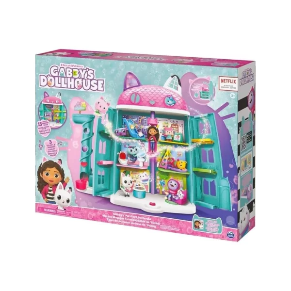 Nessiworld 70742 Gabbys Dollhouse Festival Evi Eğlenceli Müzikli Oyun Seti 63 cm -Spinmaster