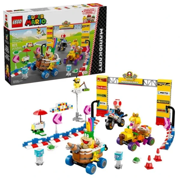 Nessiworld 72036 Lego Super Mario - Baby Peach ve Grand Prix Seti 823 parça +8 yaş