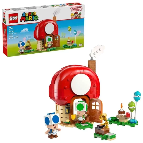 Nessiworld 72041 Lego Super Mario - Toadun Evinde Parti 276 parça +7 yaş