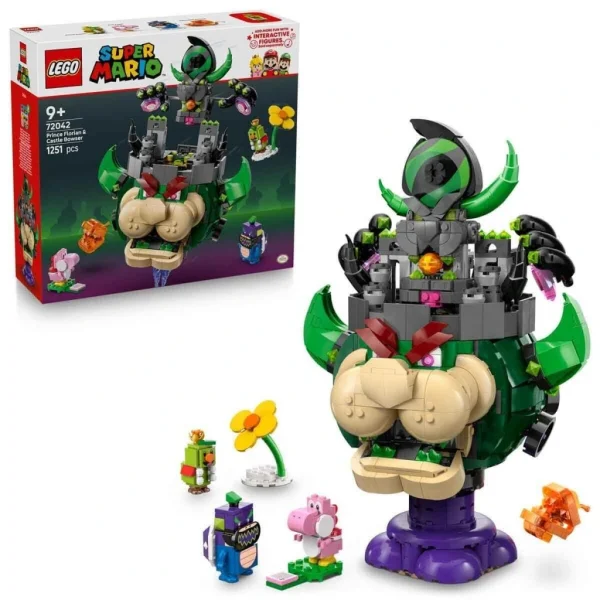 Nessiworld 72042 Lego Super Mario - Prince Florian ve Castle Bowser 1251 parça +9 yaş