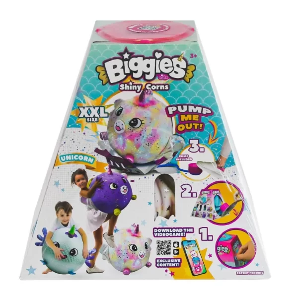 Nessiworld  72292 Peluş Biggies Shinycorns Rainbow Unicorn Size XXL