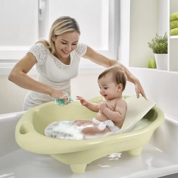 Nessiworld 7269 HIPPO BEBEK YIKAMA KÜVETİ VE DESTEĞİ ECO YEŞİL
