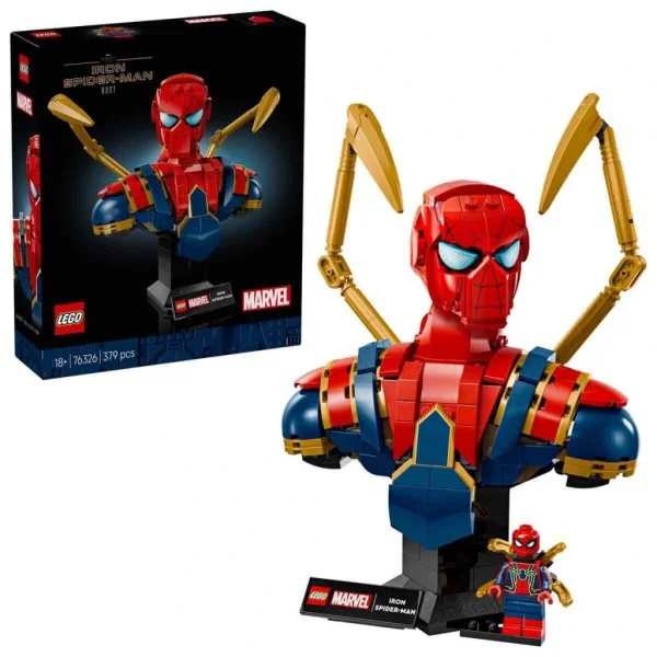 Nessiworld 76326 Marvel Iron Örümcek Adam Büstü 379 parça +18 yaş