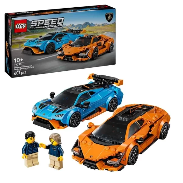Nessiworld 77238 Lego Speed Champ. Lamborghini Revuelto ve Huracán STO 607 parça +10 yaş