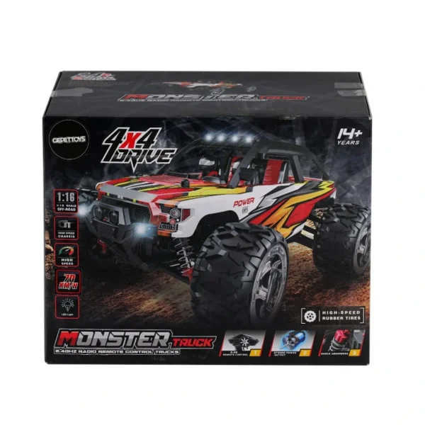 Nessiworld 866-1612 1:16 Kumandalı 70 km/h Monster Truck 4x4
