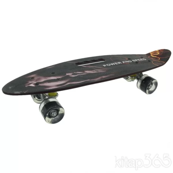 Nessiworld 885 Desenli Orta Boy Işıklı Kaykay 60 cm