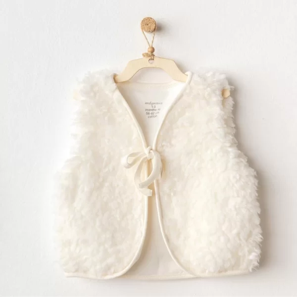 Nessiworld Andywawa AC25254 Basic Bebe Yelek Ekru