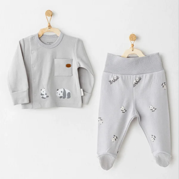 Nessiworld Andywawa AC26024 Keep Smiling 2li Zıbın Takım Grey