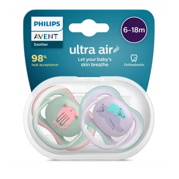 Nessiworld   Avent Ultra Air Emzik 6-18 Ay Kız