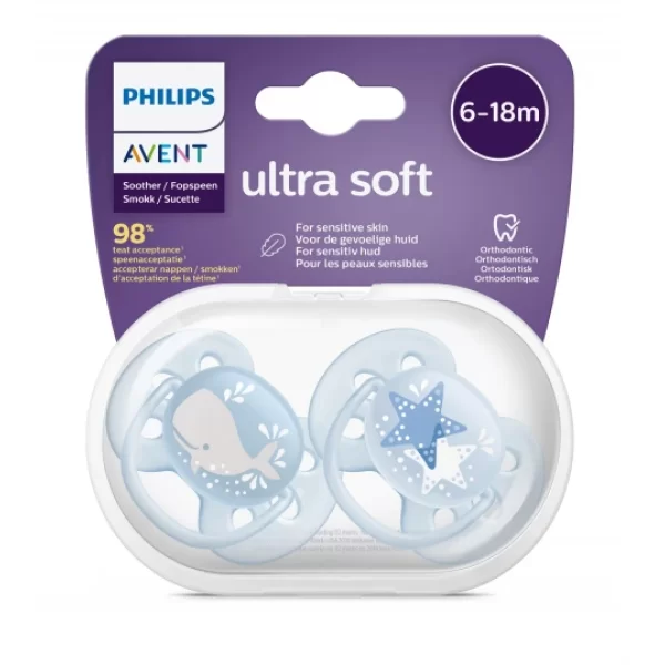 Nessiworld   Avent Ultra Soft Emzik 6-18 Ay Erkek