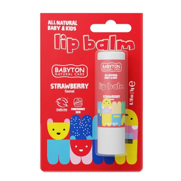 Nessiworld Babyton Bebek ve Çocuklar İçin Doğal Dudak Koruyucu Balm Çilek