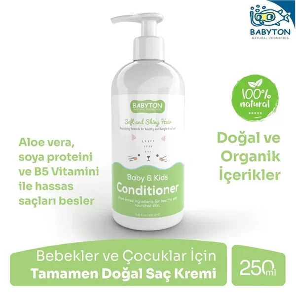 Nessiworld Babyton Bebek ve Çocuklar İçin Doğal Saç Kremi 250 ml