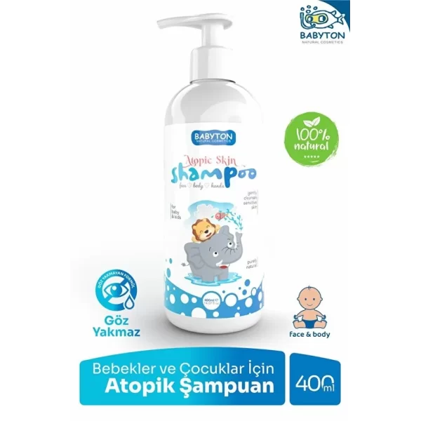 Nessiworld Babyton Bebekler ve Çocuklar İçin Atopik Şampuan 400 ml