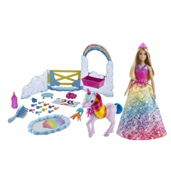 Nessiworld Barbie Dreamtopia Bebek ve Tek Boynuzlu At GTG01