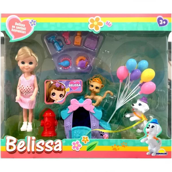 Nessiworld Belissa ve Sevimli Hayvanları Bebek Seti 53802