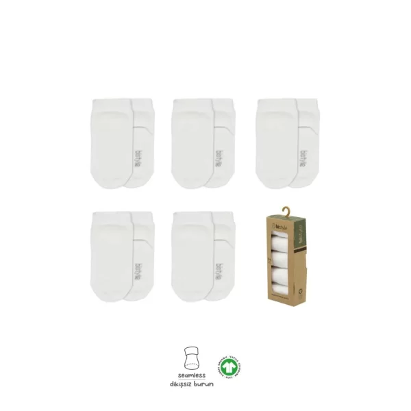 Nessiworld Bistyle 5li Penye Soket Kutulu Basic Çorap 10131 Ekru