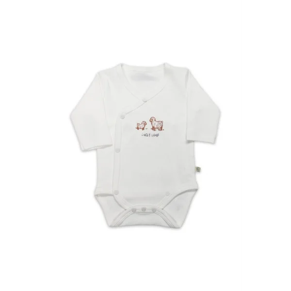 Nessiworld Bistyle Curly Lamb Uzun Kol Kravuze Body 17111 Bej Mavi Ekru