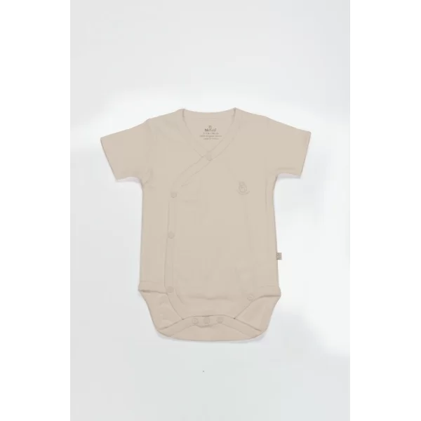 Nessiworld Bistyle Organik Natural Basic Style Kruvaze Yarım Kol Body BS17101 Bej