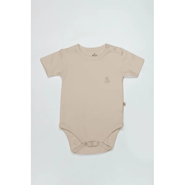 Nessiworld Bistyle Organik Natural Basic Style Yarım Kol Body BS17103 Bej