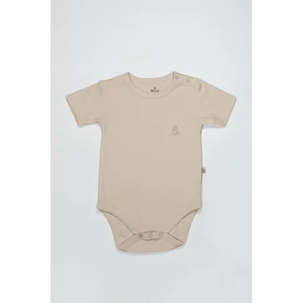 Nessiworld Bistyle Organik Natural Basic Style Yarım Kol Body BS17103 Bej