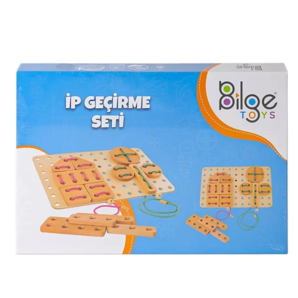Nessiworld BLG-111 Ahşap İp Geçirme Oyun Seti