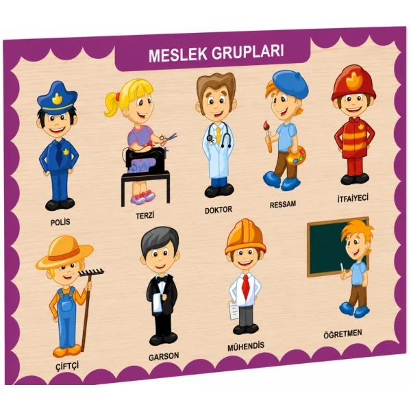 Nessiworld CAAHS-3203 AHŞAP MESLEK GRUPLARI BUL-TAK