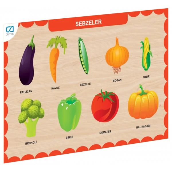 Nessiworld CAAHS-3205  AHŞAP SEBZELER BUL-TAK
