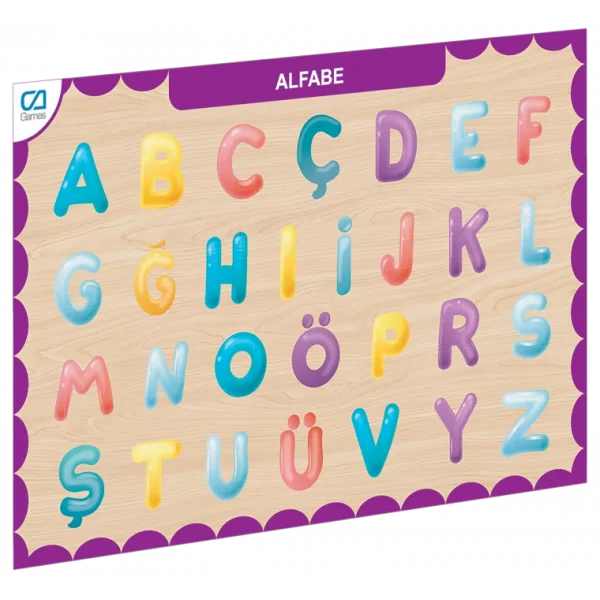 Nessiworld CAAHS-3208 AHŞAP ALFABE BUL-TAK