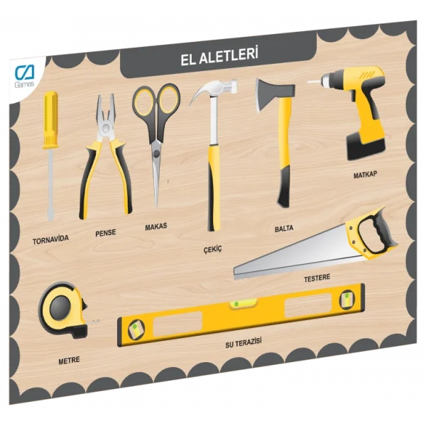 Nessiworld CAAHS-3210  AHŞAP EL ALETLERİ BUL-TAK