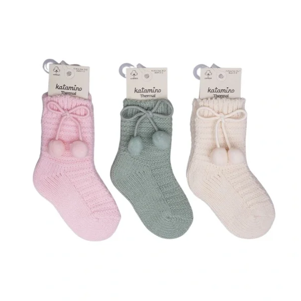 NessiWorld Ceylan ANessiWorldesuarlı Kız Bebek Havlu Soket Çorap 450908 Asorti