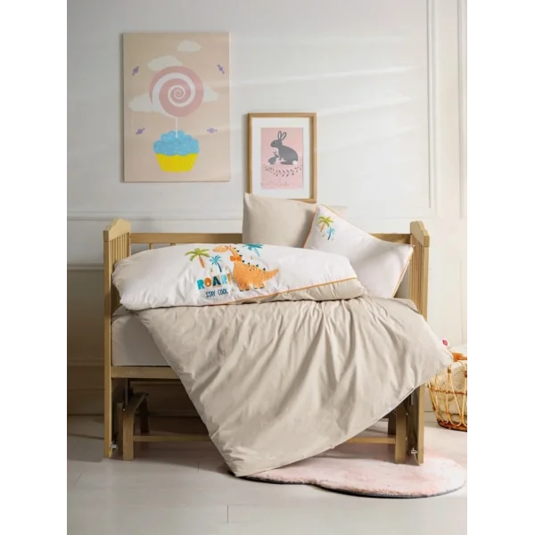 Nessiworld  Cotton Box Punch Nakışlı Bebek Nevresim Takımı Kiddo