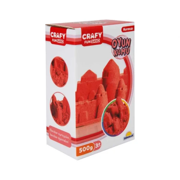 Nessiworld Crafy Kırmızı Kinetik Kum 500 g
