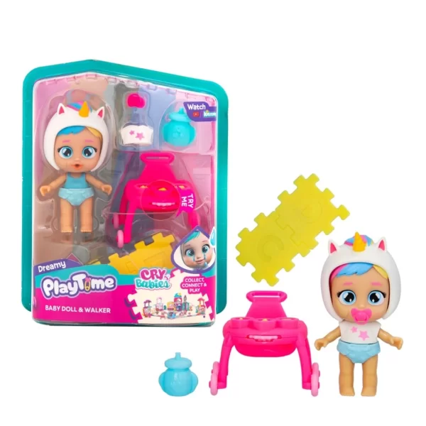 Nessiworld Cry Babies Play Time Mini Bebek ve Yürüteç