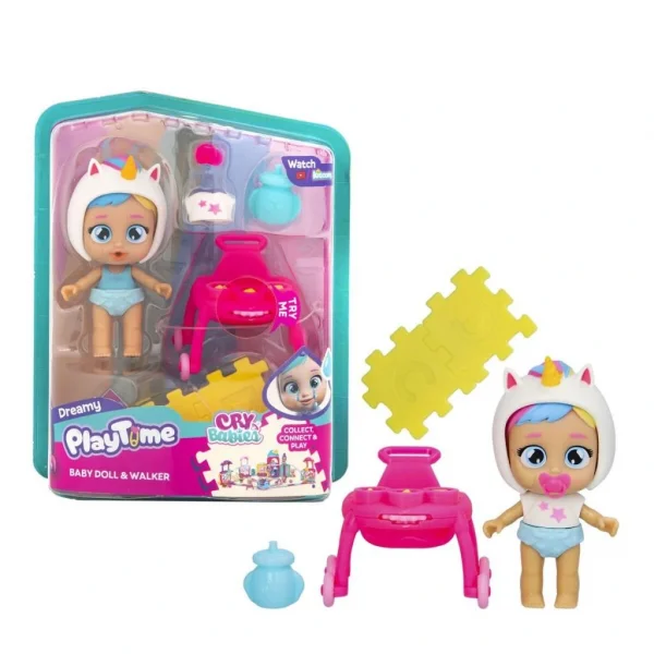 Nessiworld CYP05000 Cry Babies Play Time Mini Dreamy Bebek ve Yürüteci