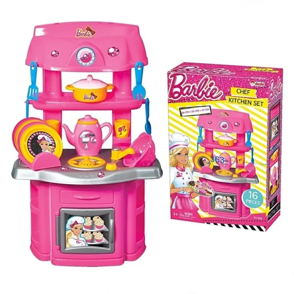 Nessiworld  Dede Barbie Şef Mutfak Seti