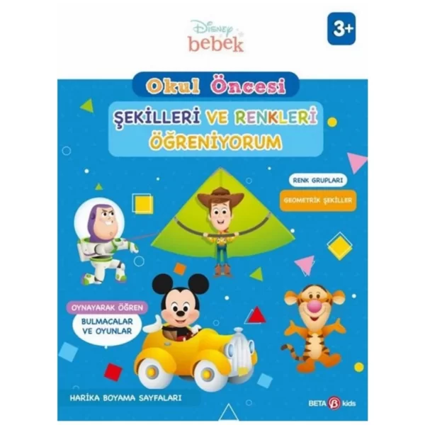 Nessiworld Disney Eğitsel Okul Öncesi Şekilleri ve Renkleri Öğreniyorum